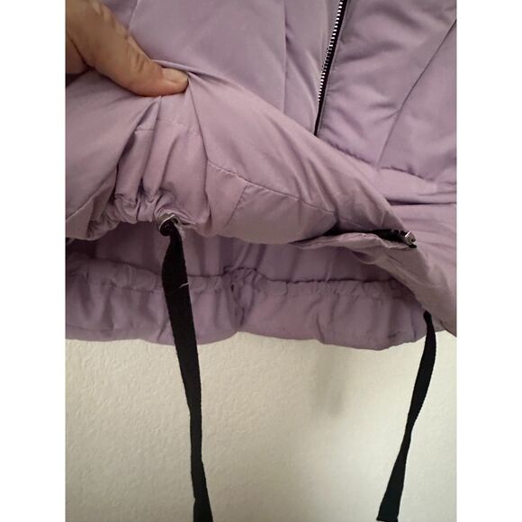 Free People Hailey Puffer Coat Jacket Lilac Cloud Medium - Picture 8 of 14